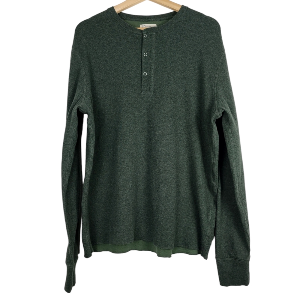 J. Crew Knit Goods Double-Knit Henley